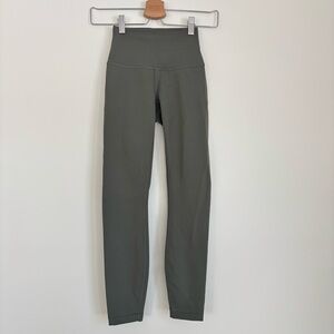 Lululemon Wunder Train Contour Fit High Rise Tights 25” Green 2